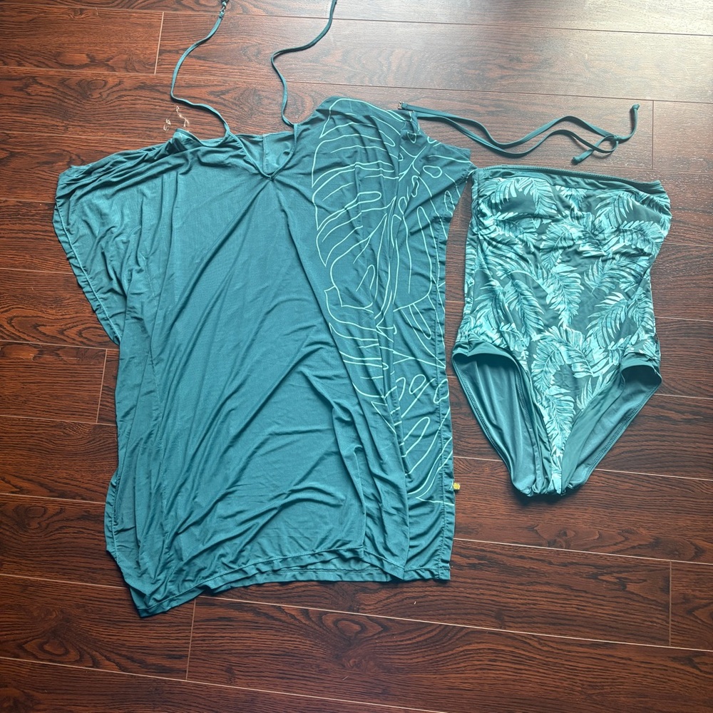 Teal Women's Swim Set